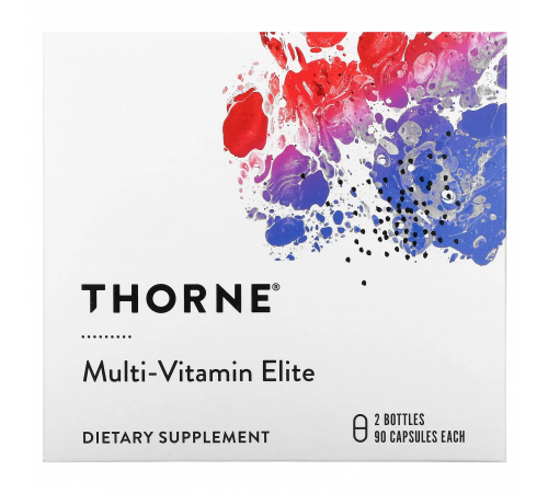 Мультивитамины, Multi-Vitamin Elite, Thorne, 180 capsules (2 bottles of 90 capsules each)