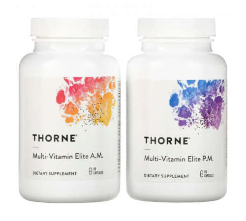 Мультивитамины, Multi-Vitamin Elite, Thorne, 180 capsules (2 bottles of 90 capsules each)