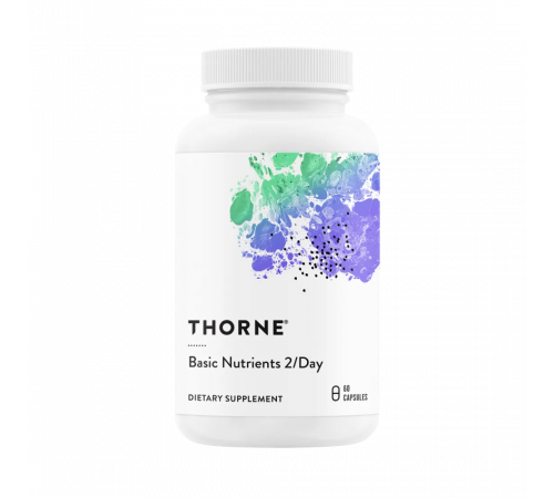 Ежедневный витаминный комплекс, Basic Nutrients 2/Day, Thorne, 60 капсул