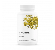Витамин Д-1000, Thorne, Vitamin D-1000 IU, 90 капсул