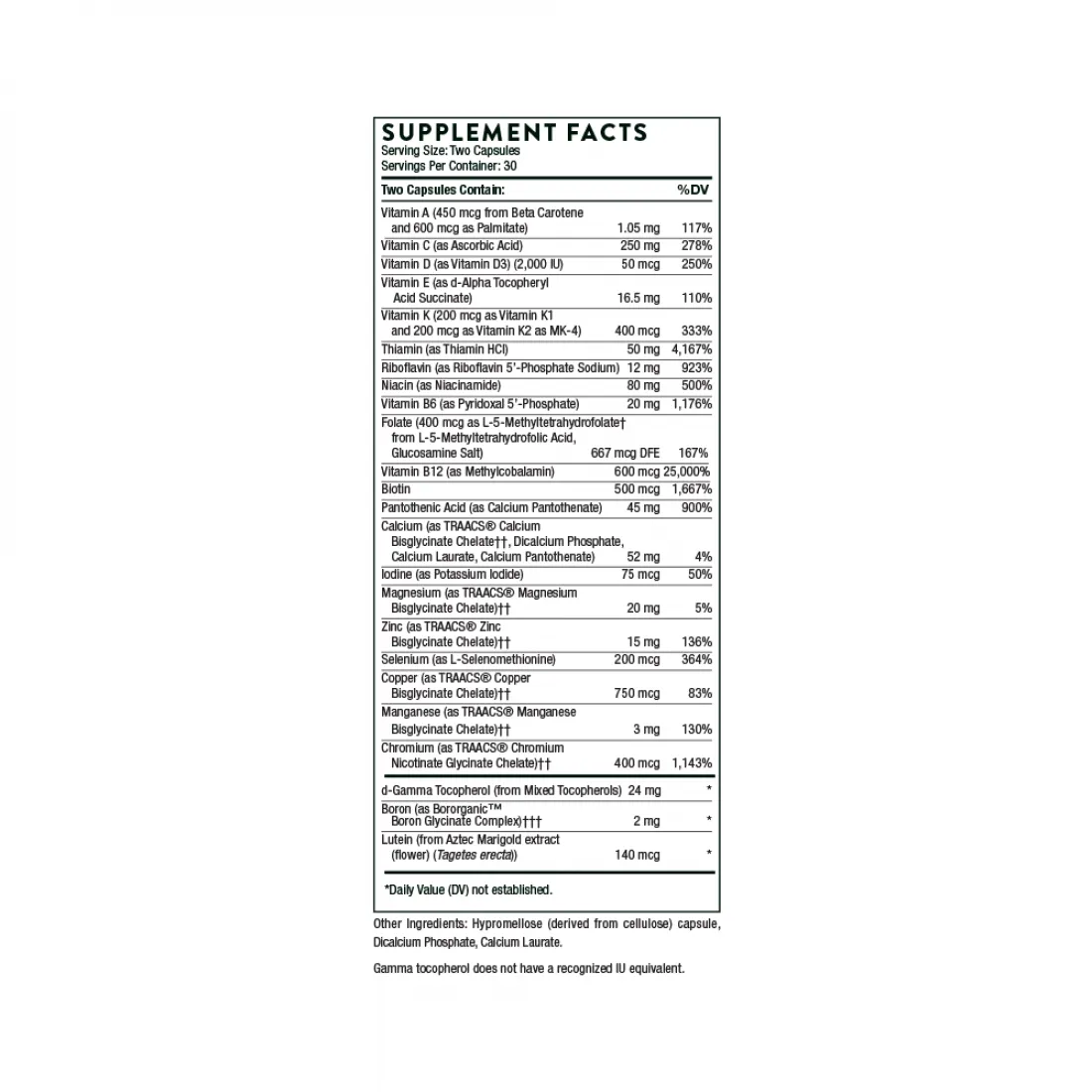 Ежедневный витаминный комплекс, Basic Nutrients 2/Day, Thorne, 60 капсул